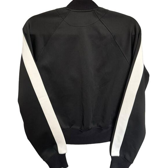Pam & Gela Stripe Track Jacket In Black & White Size Small - Picture 9 of 11